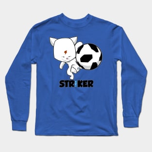 Cat Soccer Striker Long Sleeve T-Shirt